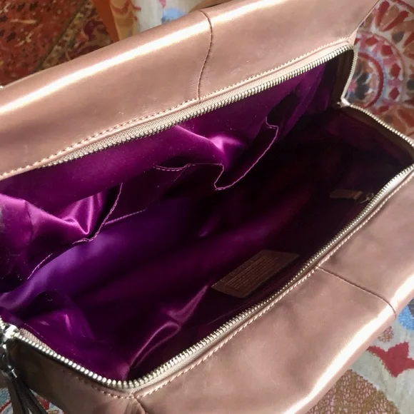 ❌SOLD❌ Coach Madison Metallic Leather North South Satchel 25175 - Picture 10 of 11